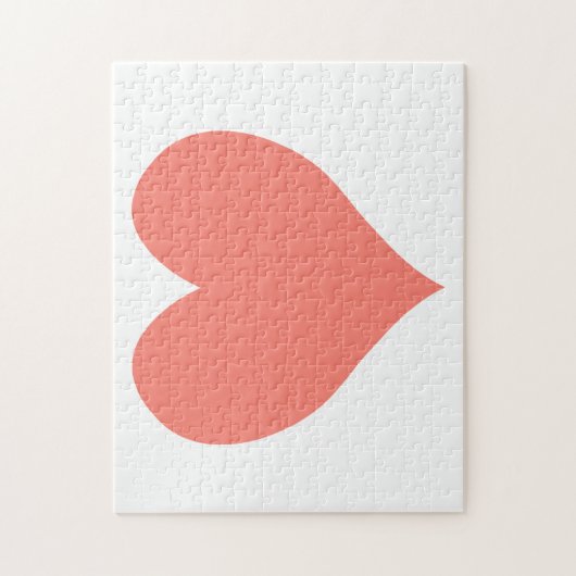 Puzzle Coeur Saumon mignon (Vertical)