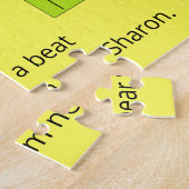 Puzzle Cœur sautant d'amour : Jaune (Côté)