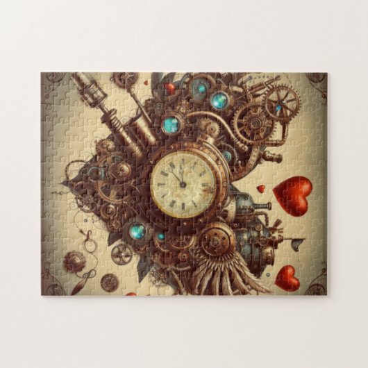 Puzzle Coeur Steampunk/Saint-Valentin (Horizontal)
