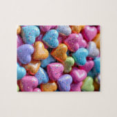 Puzzle Cœurs Amoureux de Bonbons Colorés (Horizontal)