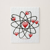 Puzzle Coeurs atomiques de rouge de Valentine (Vertical)