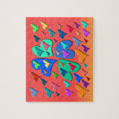 Puzzle Coeurs colorés (Vertical)