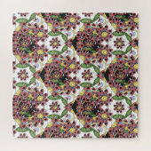 Puzzle Coeurs colorés, Motif romantique sans couture. (Horizontal)