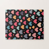 Puzzle Cœurs colorés Saint-Valentin (Horizontal)