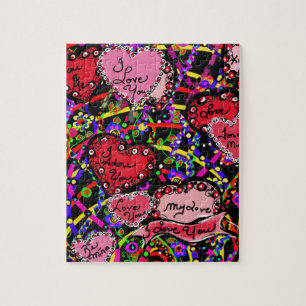 Puzzle Coeurs d'amour