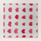 Puzzle Coeurs d'aquarelle incomparable : design motif rom (Horizontal)