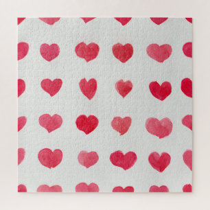 Puzzle Coeurs d'aquarelle incomparable : design motif rom