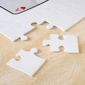 Puzzle Coeurs d'As avec Reine Couronne (Côté)