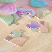 Puzzle coeurs de bonbons valentines (Côté)