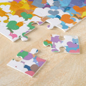 Puzzle Cœurs de Confettis Pastels (Côté)