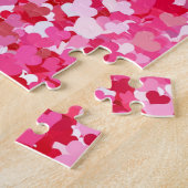 Puzzle Cœurs de confettis roses (Côté)