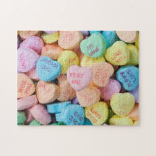 Puzzle Coeurs de conversation de la sucrerie de Valentine