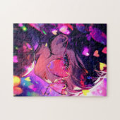 Puzzle Coeurs de fille Anime (Horizontal)