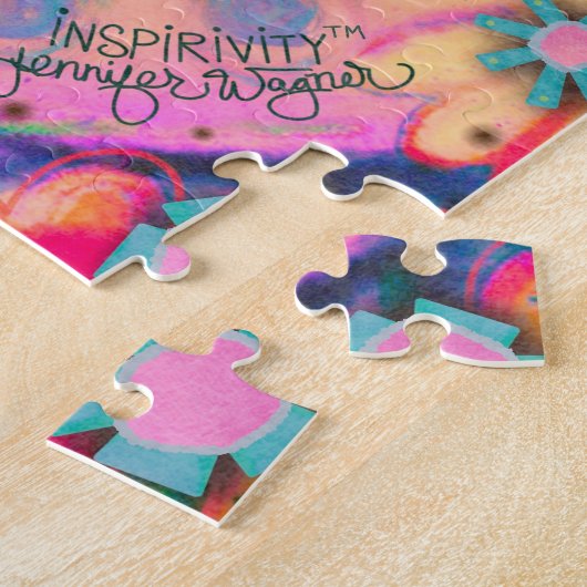 Puzzle Coeurs de l'équilibre amusant Fleurs mignonne Insp (Côté)