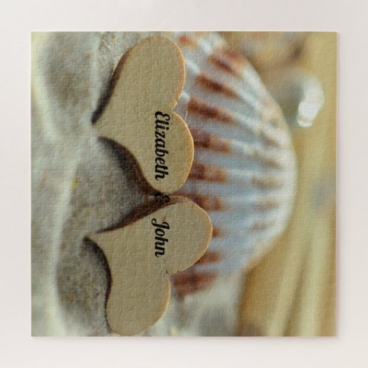 Puzzle Coeurs de sable de coquillages (Horizontal)