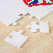 Puzzle Coeurs du drapeau américain Union Jack (Côté)