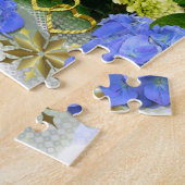 Puzzle Coeurs et hydrangées (Côté)
