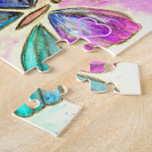Puzzle Coeurs et papillons (Côté)