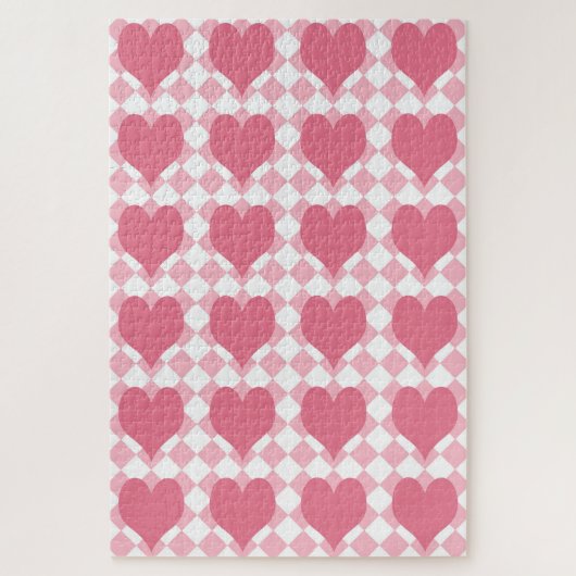 Puzzle Cœurs roses (Vertical)