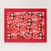 Puzzle Coeurs rouges (Horizontal)