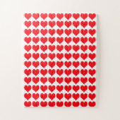Puzzle Coeurs rouges (Vertical)