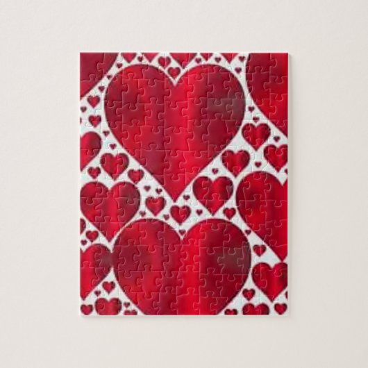 PUZZLE COEURS ROUGES POUR LA JOURNÉE DE VALENTINE (Vertical)