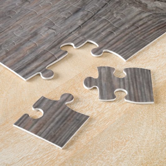 Puzzle Coeurs rouges sur le Tableau en bois (Côté)