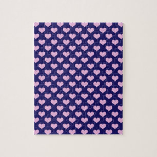 Puzzle Coeurs Violet Et Rose