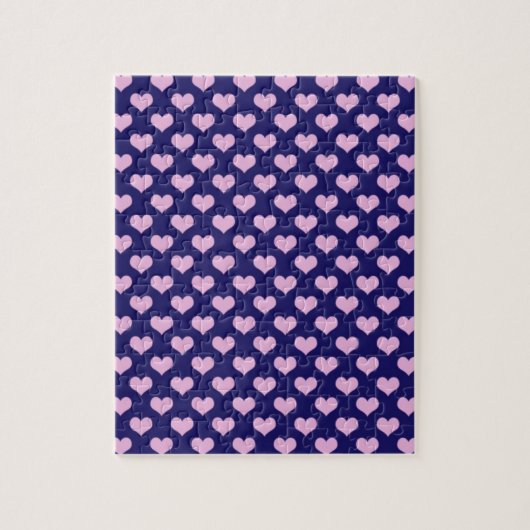 Puzzle Coeurs Violet Et Rose (Vertical)