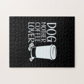 Puzzle Coffee Art Chien Mère Café Lover (Horizontal)