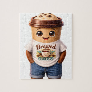 Puzzle Coffee Man – Création amusante pour les vrais rois