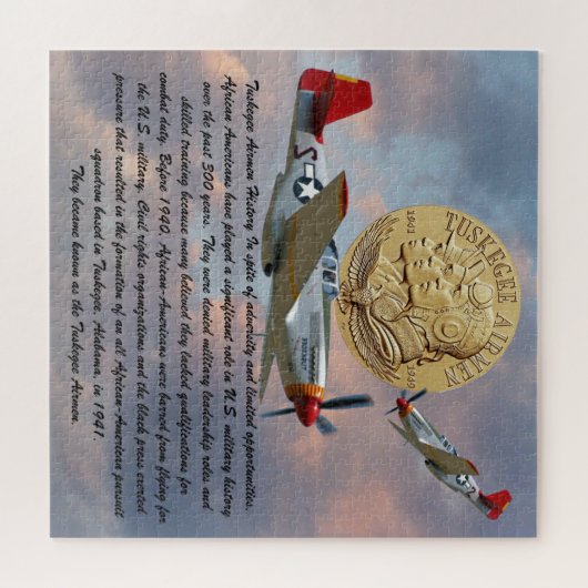 PUZZLE COIN D'AÉRONEF TUSKEGEE (Horizontal)