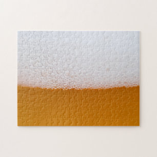 Puzzle Cold Beer Bubbles and Foam
