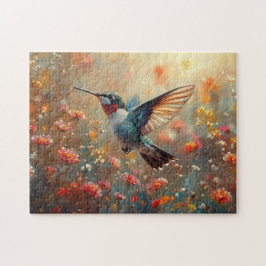 Puzzle Colibri à gorge rubis (Horizontal)