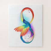 Puzzle Colibri arc-en-ciel avec symbole Infinity (Vertical)