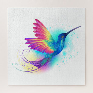 Puzzle Colibri arc-en-ciel exotique