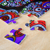 Puzzle Colibri bleu coloré (Côté)