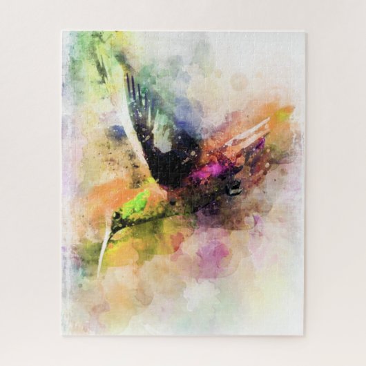 Puzzle Colibri d'aquarelle (Vertical)
