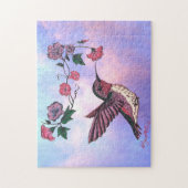 Puzzle Colibri Et Fleurs (Vertical)