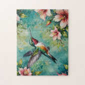 Puzzle Colibri et floraisons (Vertical)