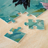 Puzzle Colibri et floraisons (Côté)