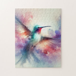 Puzzle Colibri gracieux en aquarelle