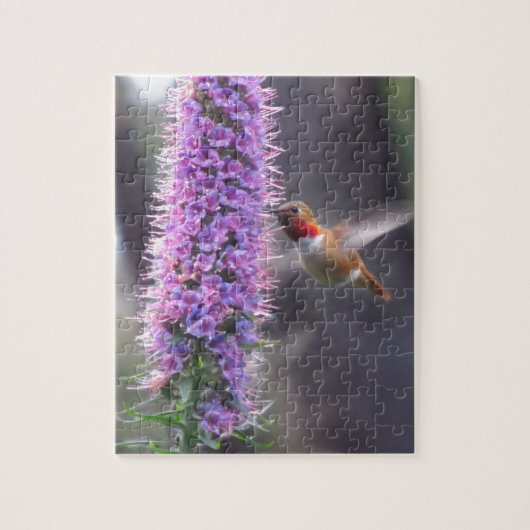 Puzzle Colibri - heureux (Vertical)