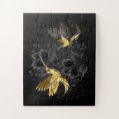 Puzzle Colibri noir et or (Vertical)