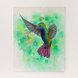Puzzle Colibri - peinture acrylique