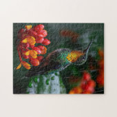 Puzzle Colibri perché sur une fleur vive (Horizontal)