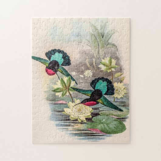 Puzzle Colibri vintage par John Gould (Vertical)