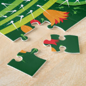 Puzzle Colibris et cactus en fleurs (Côté)