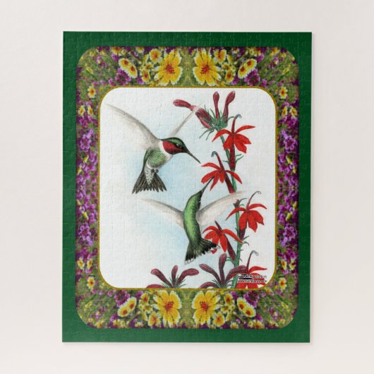 Puzzle Colibris et Fleurs #5 (Vertical)