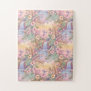 Puzzle Colibris Hibiscus Cascade Joie 
